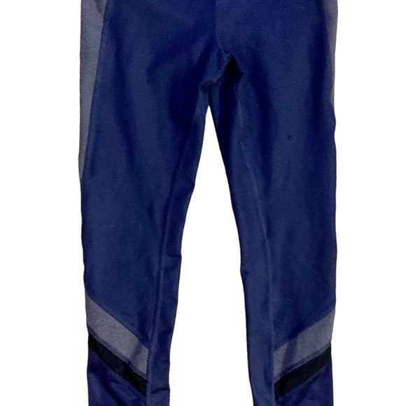 Alo leggings size small. Navy blue, gray & black, with flaws-see description - Picture 2 of 6